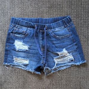 NWOT YMI Blue Distressed Jean Shorts
